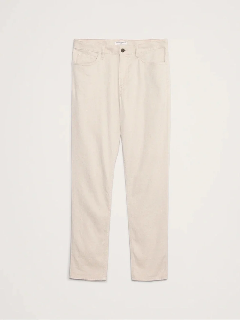 Banana Republic Men's Light Cream Straight Chinos